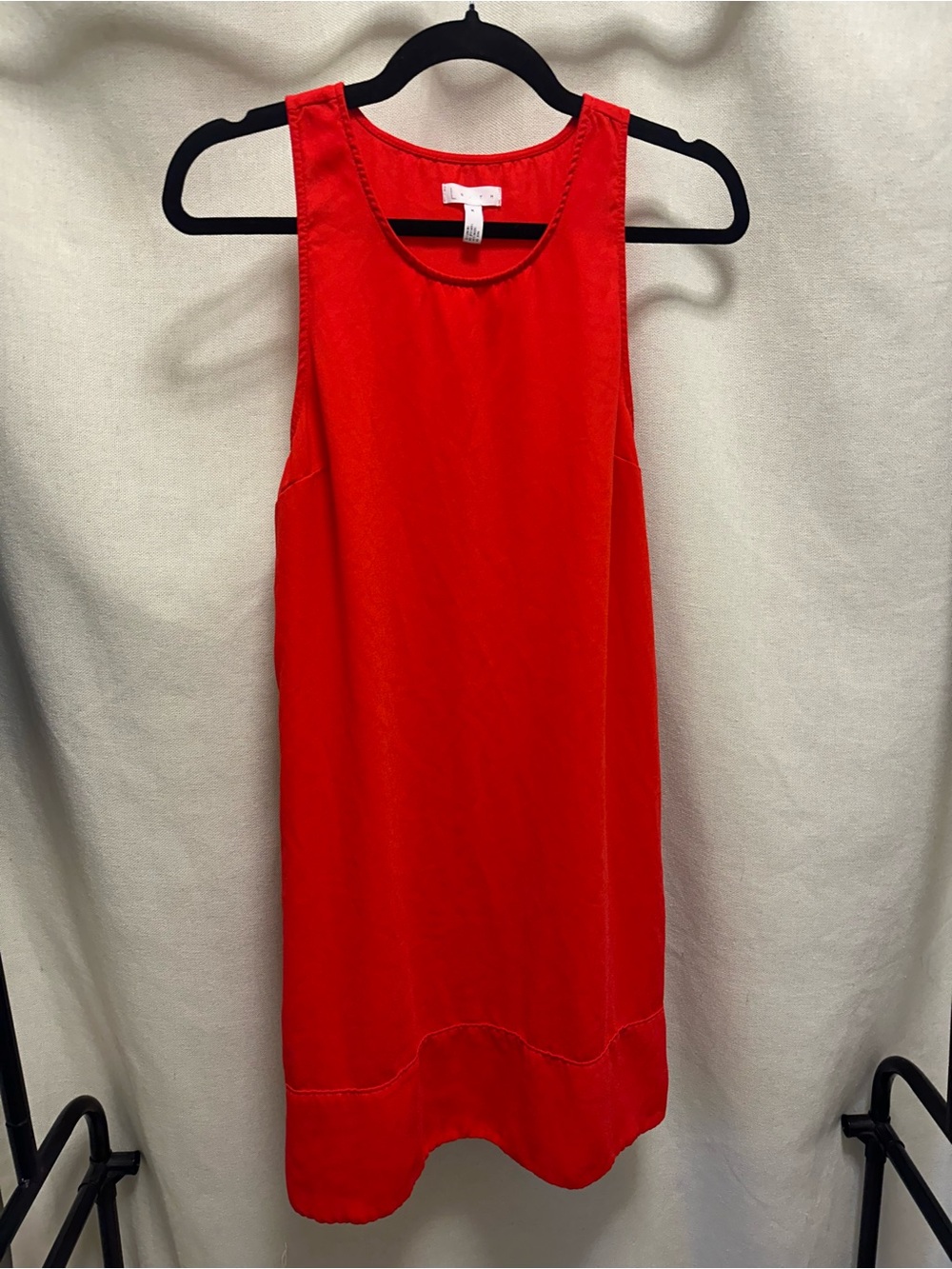 Leith Red Sleeveless Mini Shift Dress